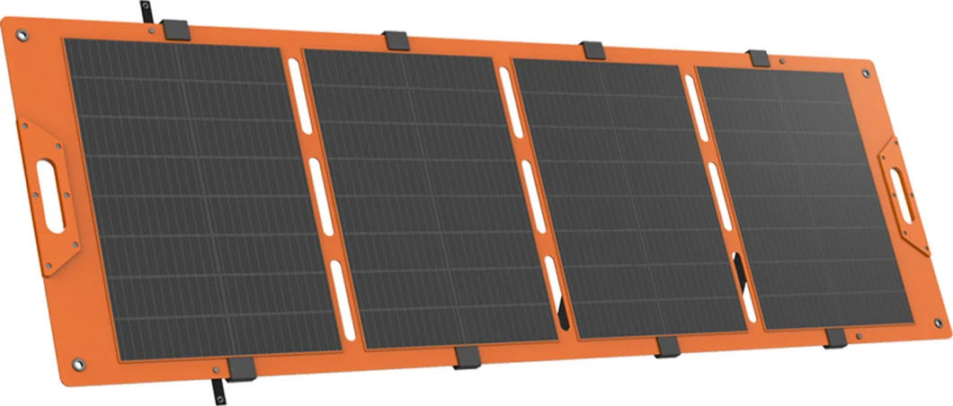Solar 200-Watt Solar Panel, Folding Solar-Panel Charger with Kickstand, Portable Solar-Panel Power for Camping and Tailgating, Emergency Solar Charger