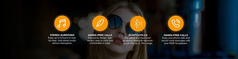 2022 Smart Anti Blue Light Bluetooth 5.0 Hands-Free Calling Music Audio Sport Headset Eyewear Intelligent Glasses