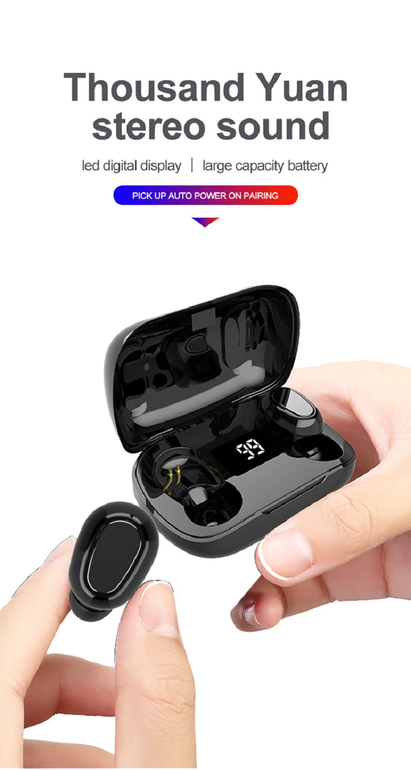 Factory Direct Wholesale Tws Bluetooth 5.0 Mini Ear Pods Wireless Earbud Earphone with Charging Box