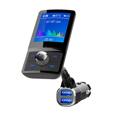 Kit para carro com transmissor FM Bluetooth viva-voz com carregador para carro