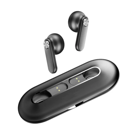 Caixa de metal Fone de ouvido TWS com microfone duplo para fala com cancelamento de ruído Fone de ouvido Bluetooth