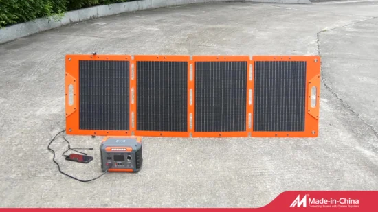Painel solar de 200 watts, carregador de painel solar dobrável com suporte, painel solar portátil para camping e uso não autorizado, carregador solar de emergência