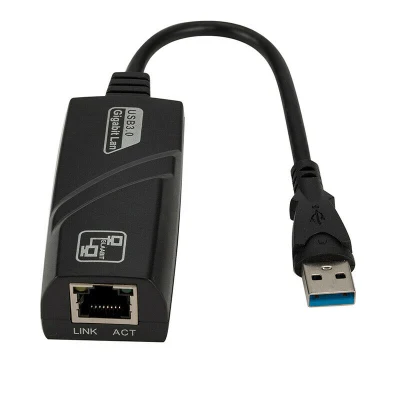 Adaptador USB 3.0 para Ethernet RJ45 LAN Gigabit 10/100/1000 Mbps